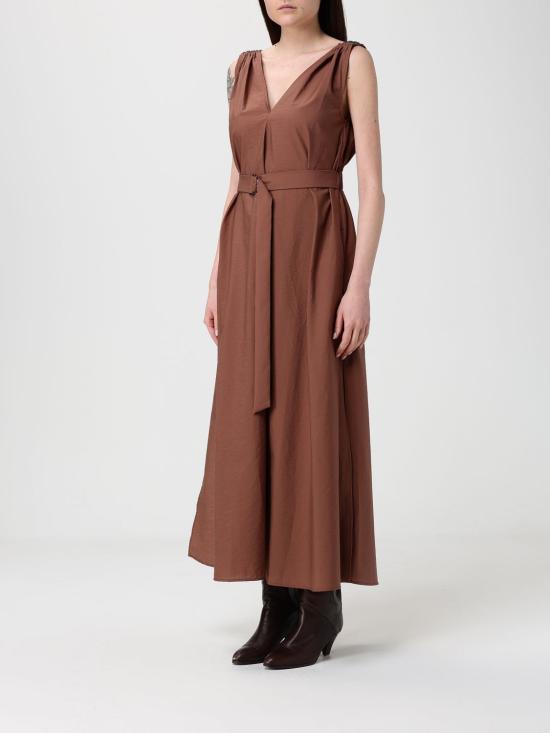 26SS 브루넬로 쿠치넬리 롱 원피스 M0F79A5092 C4182 Red - BRUNELLO CUCINELLI