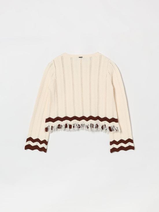 26SS [키즈] 트윈셋 풀오버 261GJ3024 13198 White - TWINSET