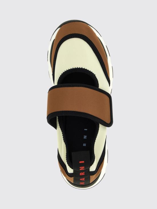 26SS 마르니 라이크라 메리 제인 스니커즈 SNZW020602P7613 ZP082 White - MARNI