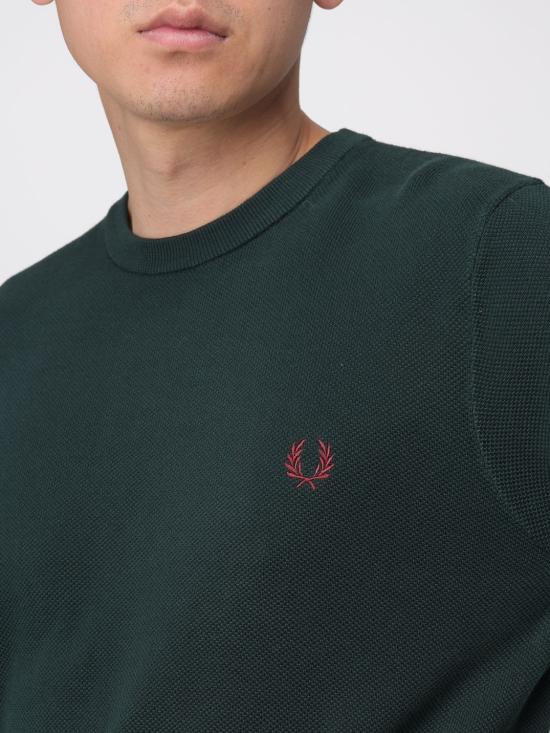 26SS 프레드페리 스웨터 K1309 30A Forest Green - FRED PERRY