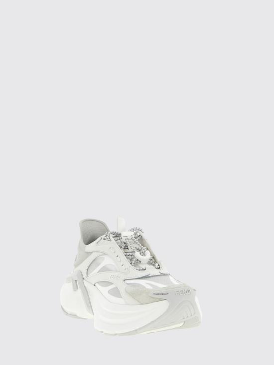 26SS 펜디 F-라이트 가죽 메쉬 러닝 슈즈 8E8887AYFP F1V80 Grey - FENDI