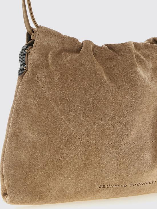 26SS 브루넬로 쿠치넬리 스웨이드 BC 듀오 파우치 백 MBDLD2808 C2767 Brown - BRUNELLO CUCINELLI