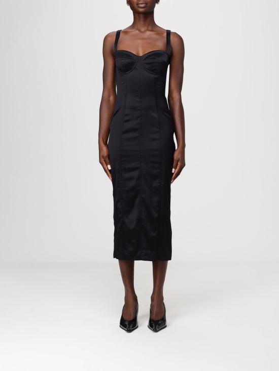 26SS 돌체앤가바나 롱 원피스 F6DIHTFURAG N0000 Black