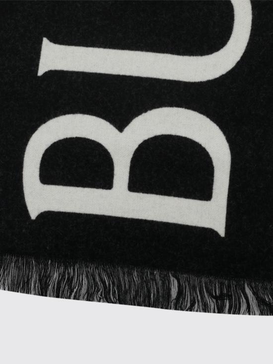 26SS 버버리 로고 울 머플러 8109563 Black - BURBERRY