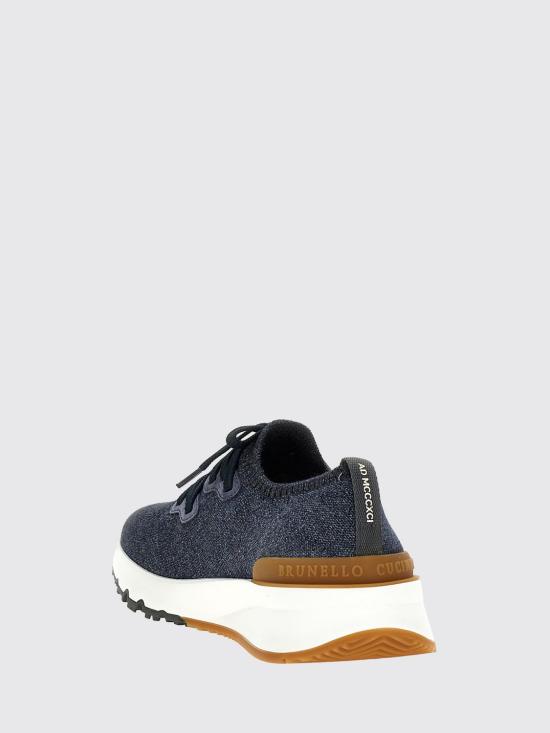 26SS 브루넬로 쿠치넬리 시네 니트 러너 MZUKISO250 CO250 Denim - BRUNELLO CUCINELLI