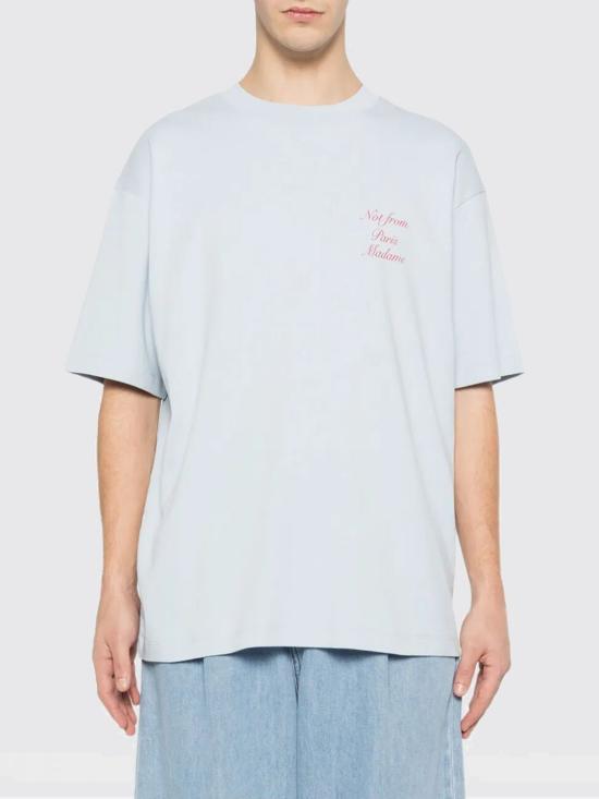 26SS 드롤드무슈 반팔 티셔츠 KTS209CO002LBE LIGHT Blue