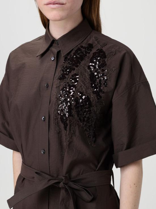 26SS 브루넬로 쿠치넬리 롱 원피스 M0F79AHD91 C8589 Brown - BRUNELLO CUCINELLI