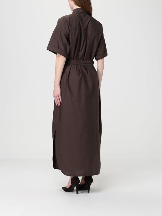 26SS 브루넬로 쿠치넬리 롱 원피스 M0F79AHD91 C8589 Brown - BRUNELLO CUCINELLI