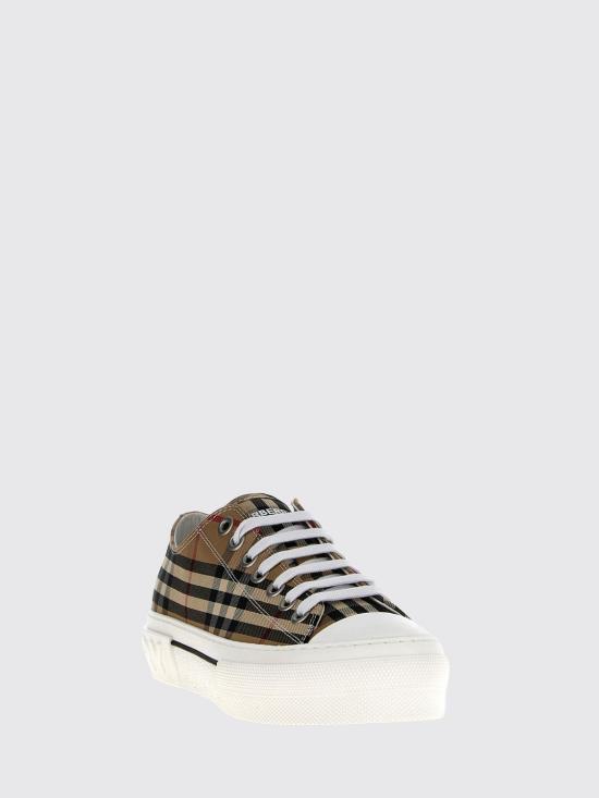 26SS 버버리 빈티지 체크 코튼 스니커즈 8049745 Beige - BURBERRY