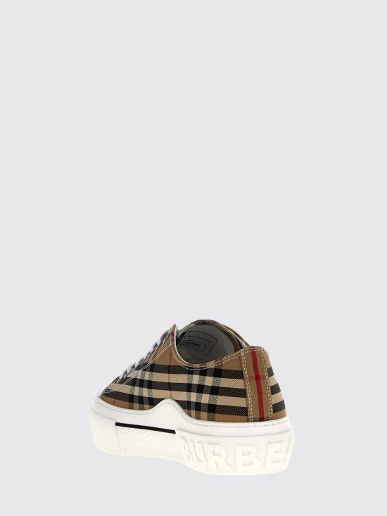 26SS 버버리 빈티지 체크 코튼 스니커즈 8049745 Beige - BURBERRY