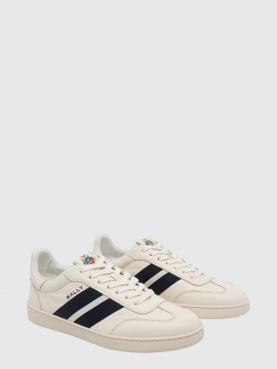 26SS 발리 레트로 크레스트 스니커즈 MSK0F7VT168 U0A1 White - BALLY