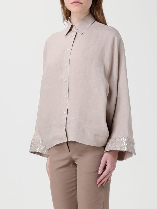 26SS 브루넬로 쿠치넬리 셔츠 MA698RH316 C4664 Beige - BRUNELLO CUCINELLI