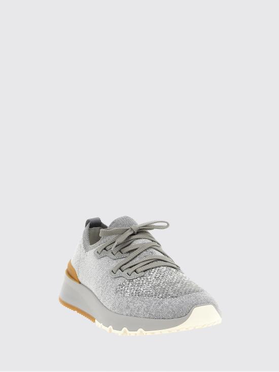 26SS 브루넬로 쿠치넬리 시네 니트 러너 MZUKISO250 CJN33 Grey - BRUNELLO CUCINELLI