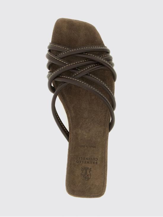 26SS 브루넬로 쿠치넬리 힐/펌프스 MZGAC3239 C8279 Brown - BRUNELLO CUCINELLI