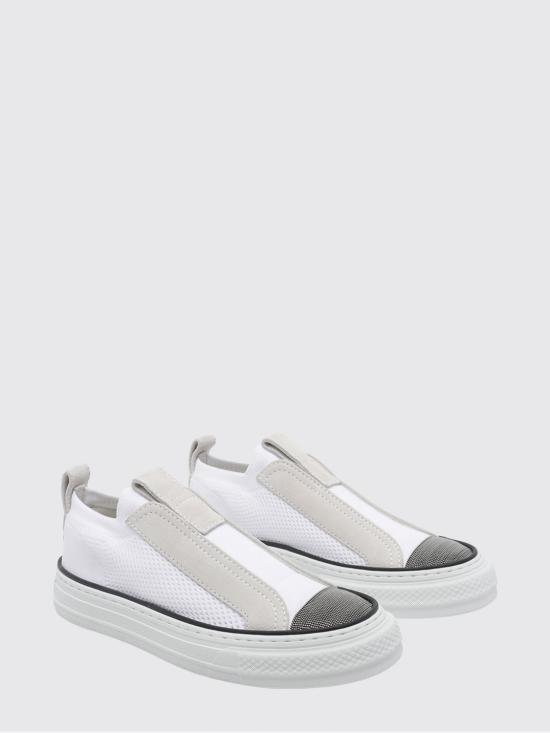 26SS 브루넬로 쿠치넬리 스니커즈 MZ49G2940 C001 White - BRUNELLO CUCINELLI