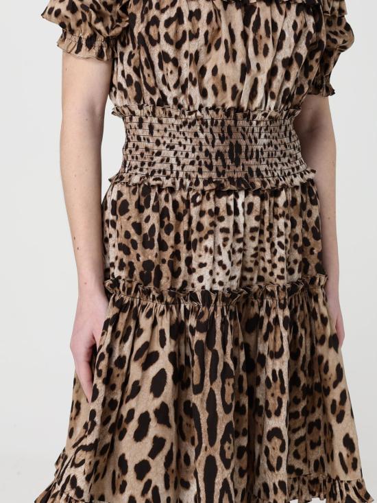 26SS 돌체앤가바나 롱 원피스 F6A0UTHS5E3 HY13M Brown - DOLCE & GABBANA