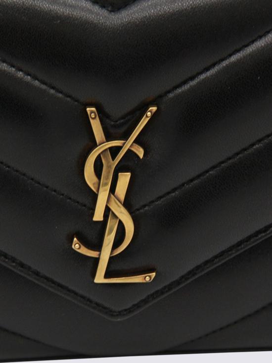 26SS 생로랑 루루 마틀라세 램스킨 스몰 숄더백 801437AAEAX 1000 Black - SAINT LAURENT