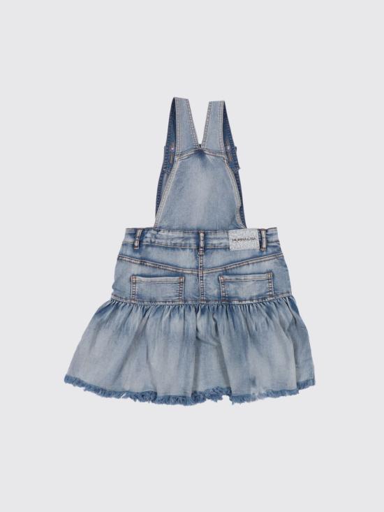 26SS [키즈] 모나리자 원피스 19G7037013 0062 Denim - MONNALISA