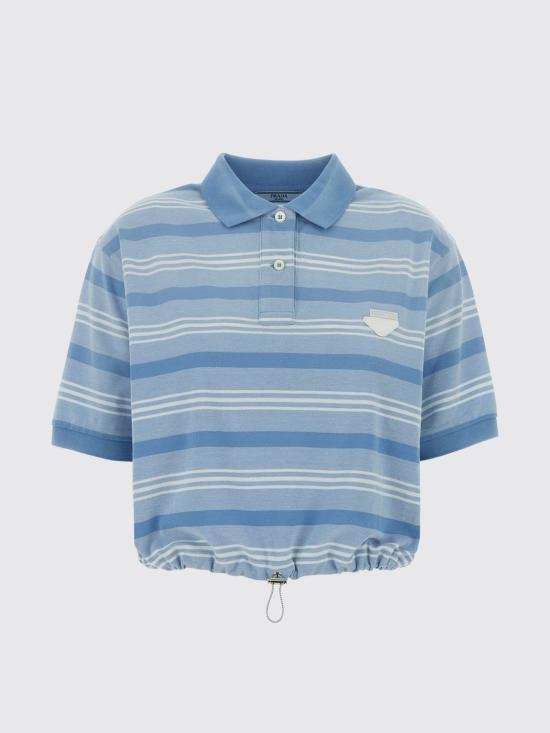 26SS 프라다 폴로 티셔츠 39609SOOO188Q F0076 Sky Blue