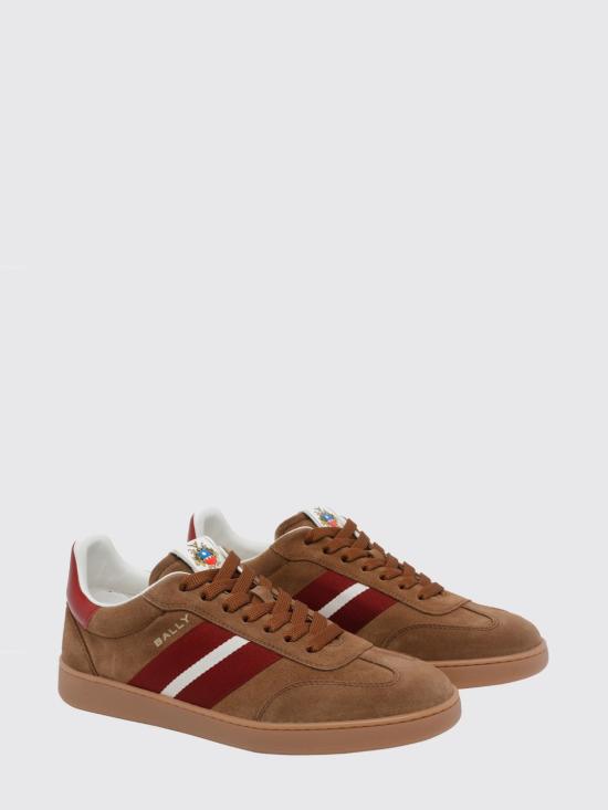 26SS 발리 레트로 크레스트 스니커즈 MSK0F7SU013 U8O1 Brown - BALLY