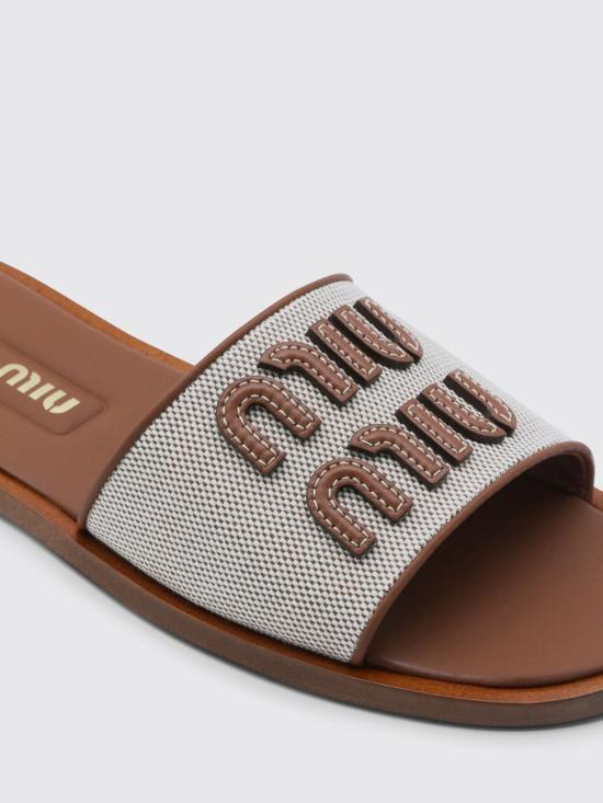 26SS 미우미우 힐/펌프스 5XX644Q1D F062F Natural - MIU MIU