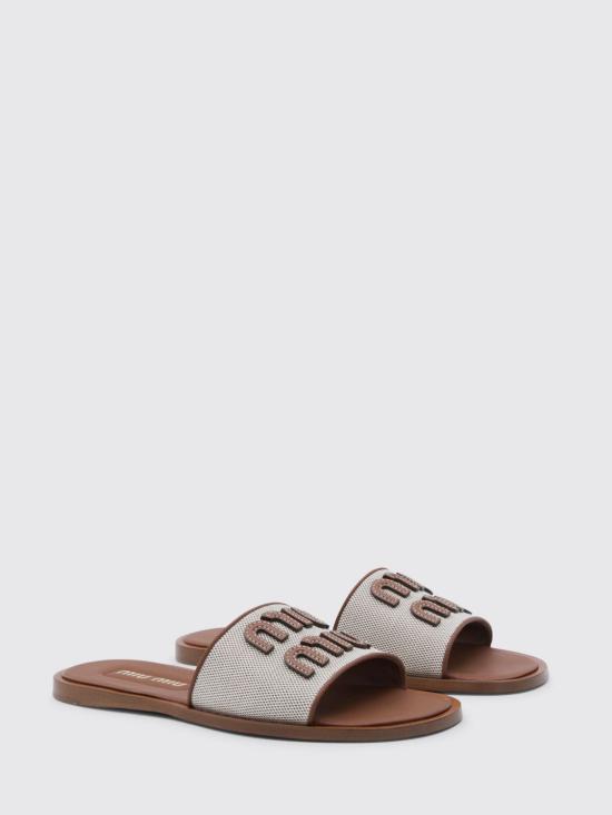 26SS 미우미우 힐/펌프스 5XX644Q1D F062F Natural - MIU MIU