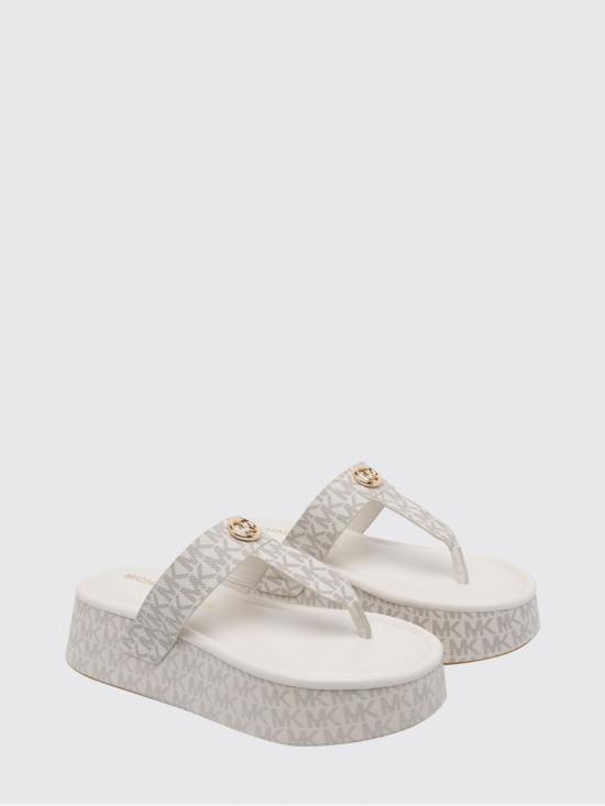 26SS 마이클 코어스 뮬/슬리퍼 40R6KOFA2B 150 White - MICHAEL KORS