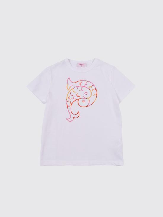 26SS [키즈] 푸찌 티셔츠 PY8B21Z3672 100AR White