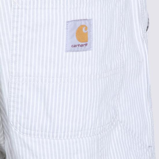  칼하트 팬츠 카하트 화이트 코튼  그래파이트 왁스 - CARHARTT