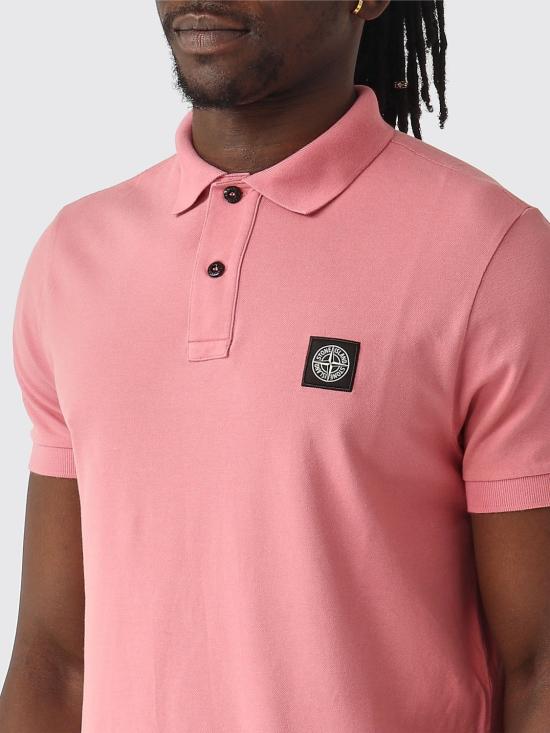 26SS 스톤 아일랜드 폴로 티셔츠 2200008S0017 V008G Pink - STONE ISLAND