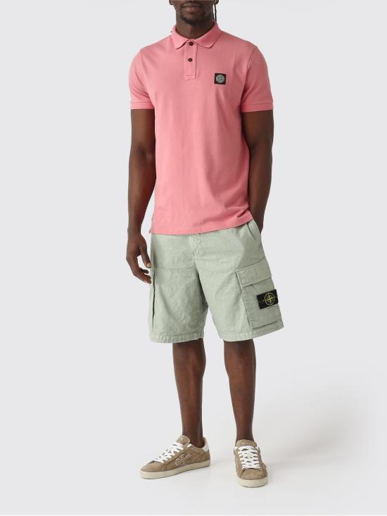 26SS 스톤 아일랜드 폴로 티셔츠 2200008S0017 V008G Pink - STONE ISLAND