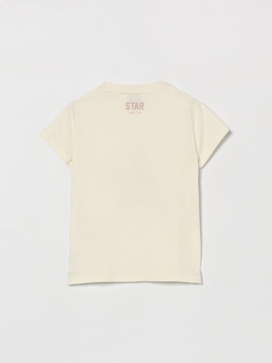 26SS [키즈] 골든구스 티셔츠 GKP01273P002486 11560 White - GOLDEN GOOSE