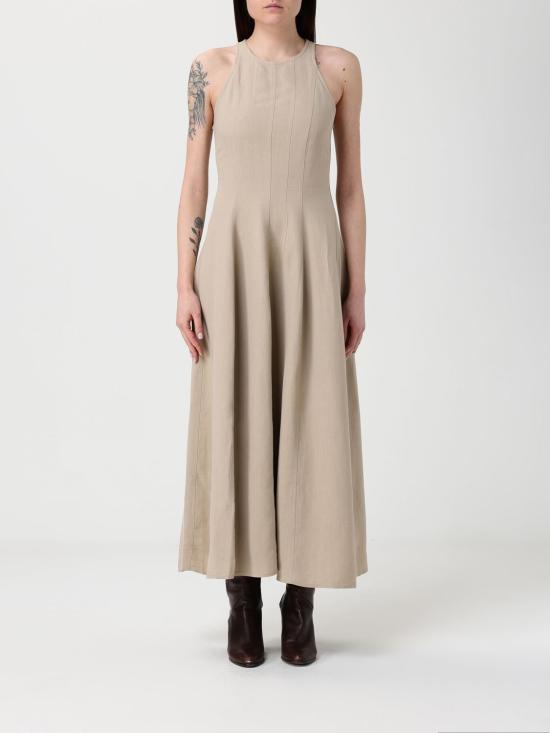 26SS 브루넬로 쿠치넬리 롱 원피스 MH126A5171 C9195 Beige