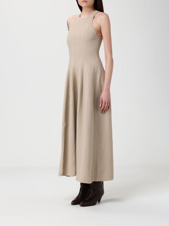 26SS 브루넬로 쿠치넬리 롱 원피스 MH126A5171 C9195 Beige - BRUNELLO CUCINELLI