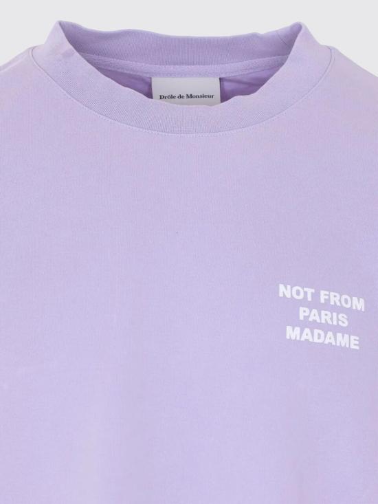 26SS 드롤드무슈 반팔 티셔츠 KTS203CO002LAV LAVANDER Pink - DROLE DE MONSIEUR