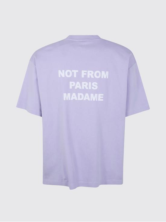26SS 드롤드무슈 반팔 티셔츠 KTS203CO002LAV LAVANDER Pink - DROLE DE MONSIEUR