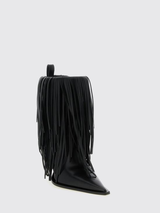 26SS 발렌시아가 애비뉴 프린지 부티 855350WBDO0 1000 Black - BALENCIAGA