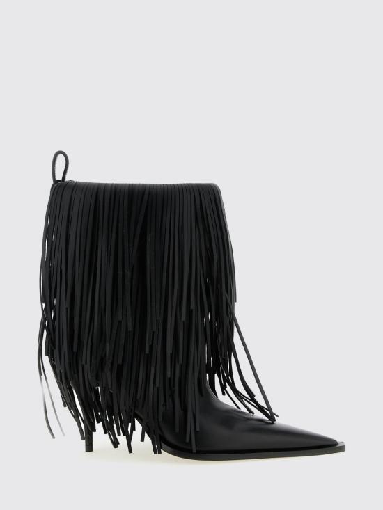 26SS 발렌시아가 애비뉴 프린지 부티 855350WBDO0 1000 Black