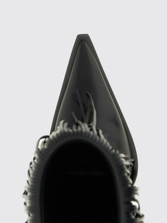 26SS 발렌시아가 애비뉴 프린지 부티 855350WBDO0 1000 Black - BALENCIAGA