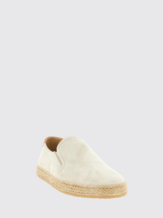 26SS 브루넬로 쿠치넬리 로프 인서트 스웨이드 슬립온 MZUOHEI837 CXU27 Cream - BRUNELLO CUCINELLI