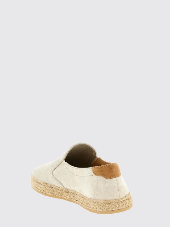 26SS 브루넬로 쿠치넬리 로프 인서트 스웨이드 슬립온 MZUOHEI837 CXU27 Cream - BRUNELLO CUCINELLI