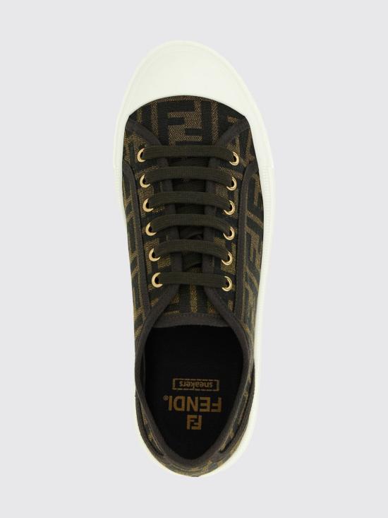 26SS 펜디 도미노 패브릭 로우탑 7E1553AJZX F0R7V Tobacco - FENDI