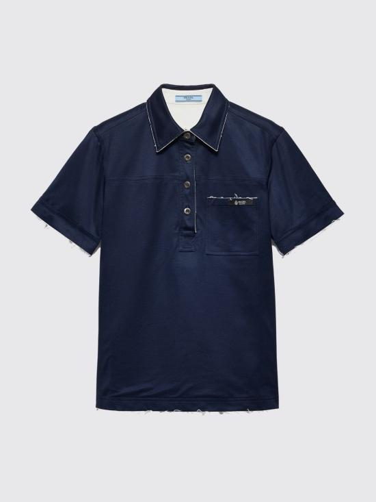 26SS 프라다 폴로 티셔츠 P963NSOOO173L F0008 Blue