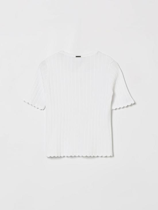 26SS [키즈] 트윈셋 풀오버 261GJ3015 00526 White - TWINSET