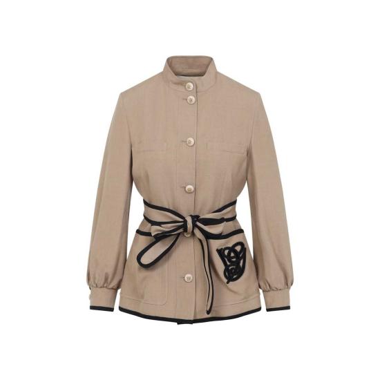  발렌티노 가라바니 자켓 발렌티노 카반 자수 로고 VG 재킷 베이지 - VALENTINO GARAVANI