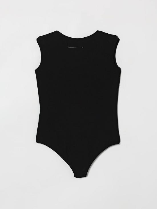 26SS [키즈] MM6 메종마르지엘라 탑 M60809MM05M M6900 Black - MM6 MAISON MARGIELA