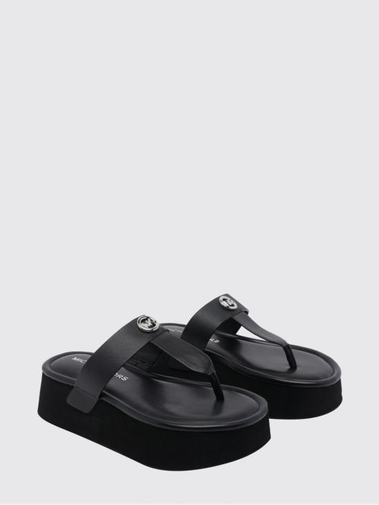 26SS 마이클 코어스 뮬/슬리퍼 40S6KOFA1L 001 Black - MICHAEL KORS