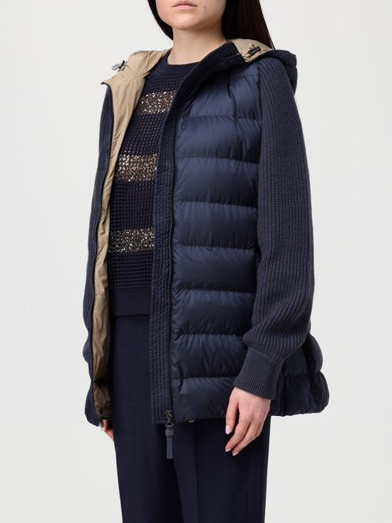 26SS 브루넬로 쿠치넬리 나일론 후드 다운 재킷 MD5987779 C8901 Blue - BRUNELLO CUCINELLI