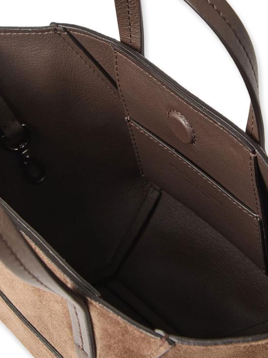 26SS 브루넬로 쿠치넬리 스웨이드 BC Duo 미니 백 MBDLD2675 C8769 Brown - BRUNELLO CUCINELLI