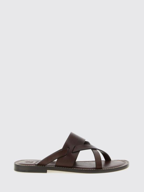 26SS 브루넬로 쿠치넬리 샌들 MZUELBM346 C8895 Brown